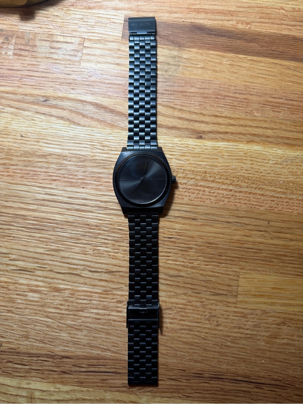 Nixon Matte Black Time Teller Watch